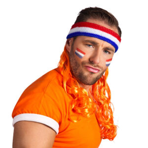 Hoofdband met oranje haar