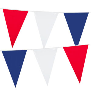 Vlaggenlijn rood/wit/blauw