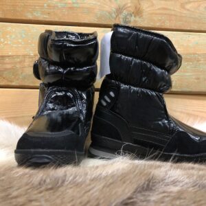 Dames snowboots zwart lak