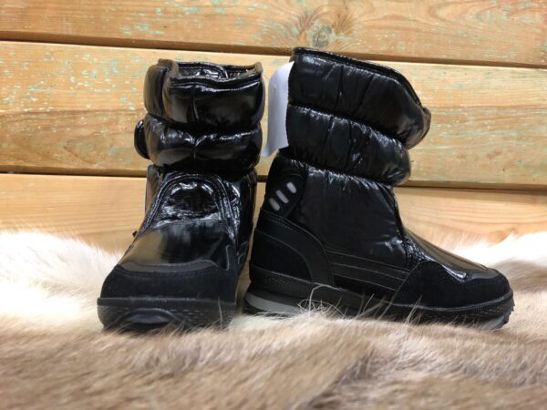 Dames snowboots zwart lak