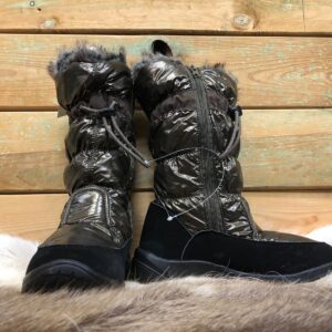 Dames snowboots brons met bont