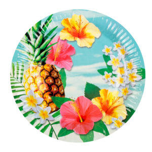Set 6 Papieren bordjes Paradise