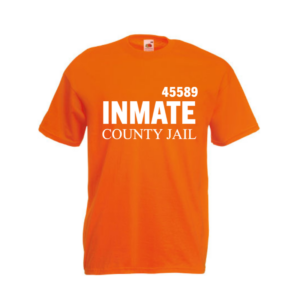 T-shirt carnaval 'Inmate county jail'