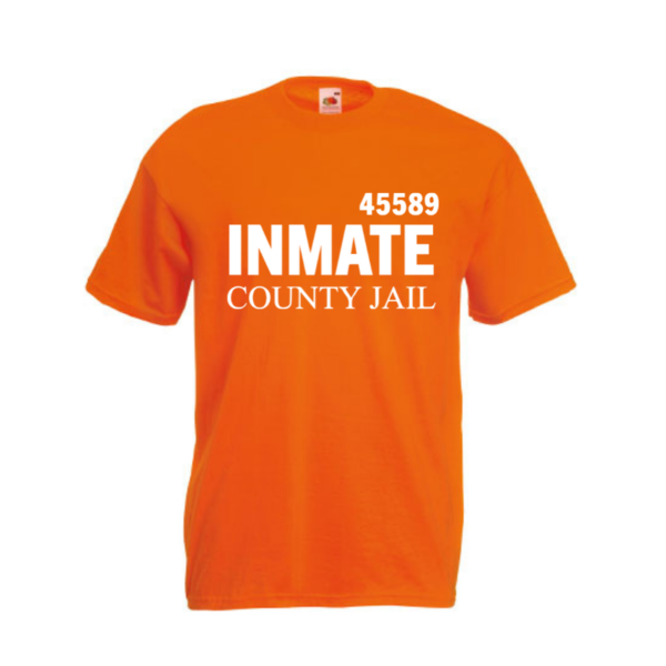 T-shirt carnaval 'Inmate county jail'