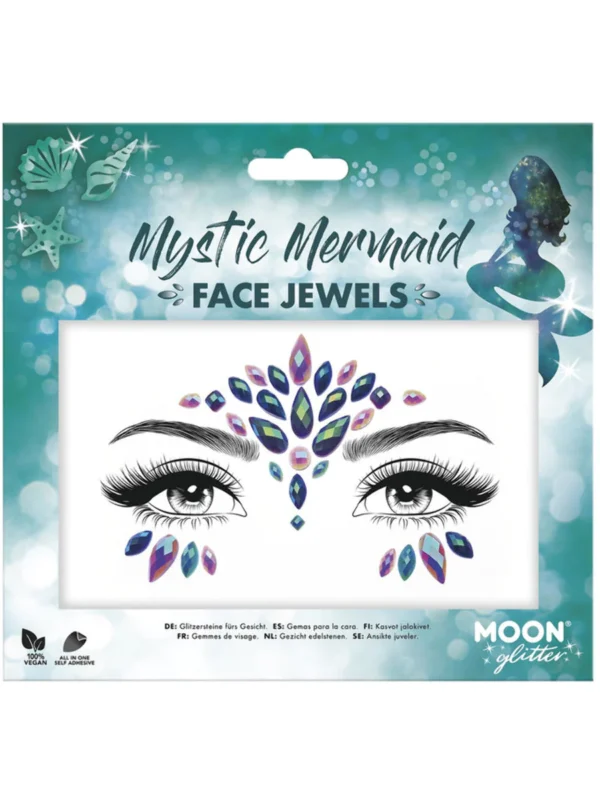 MOON GLITTER FACE JEWELS, MYSTIC MERMAID