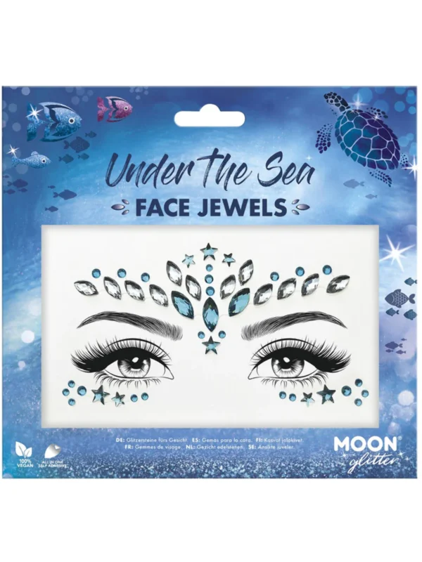 MOON GLITTER FACE JEWELS, UNDER THE SEA