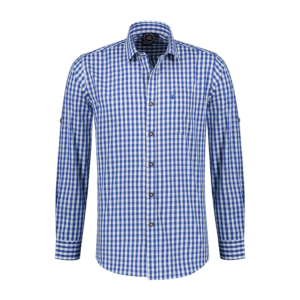 Trachtenhemd blauw/wit - Haus Huberts