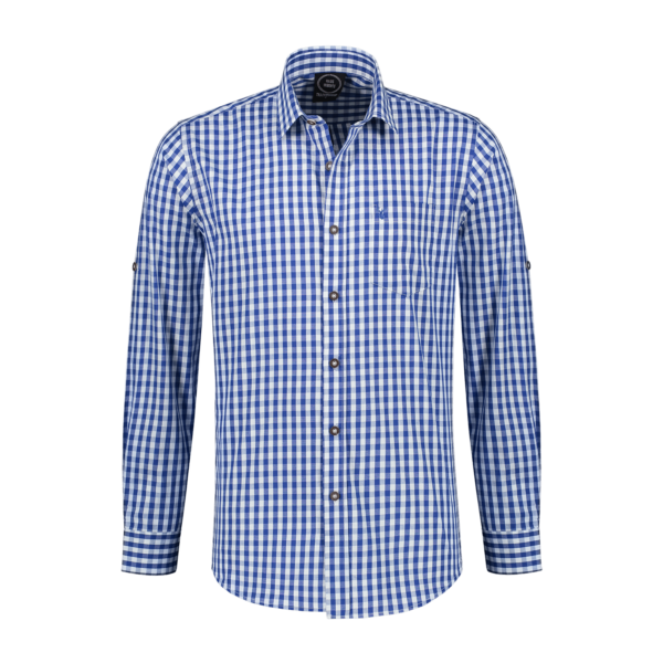 Trachtenhemd blauw/wit - Haus Huberts