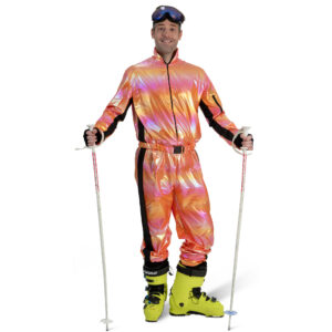 Oranje metallic skipak