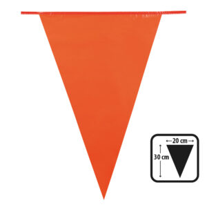 Vlaggenlijn oranje 25 meter