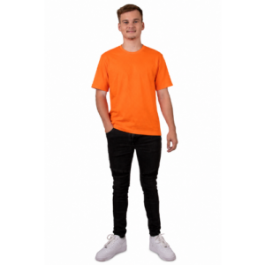 Oranje katoenen T-shirt
